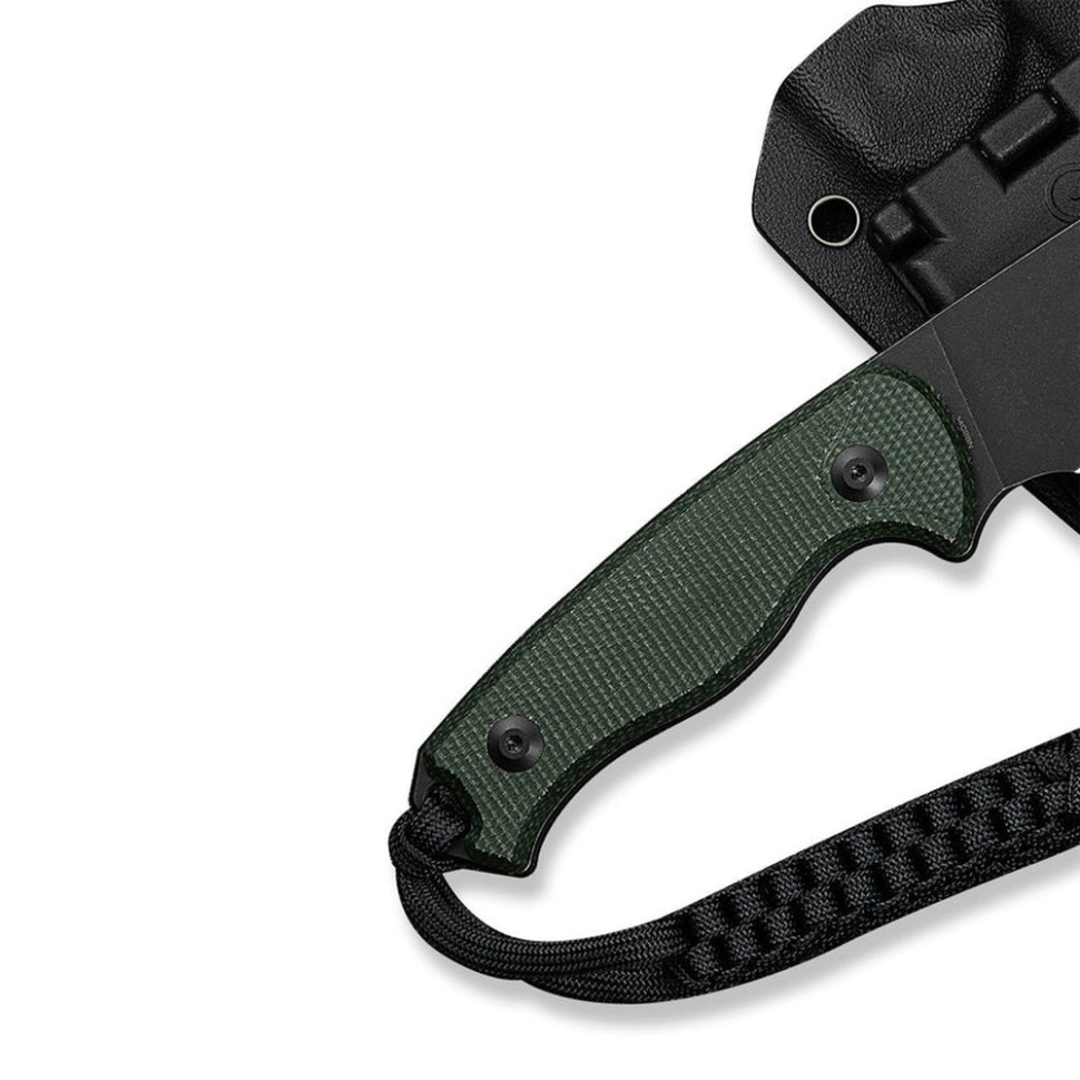 Ніж фіксований тактичний Civivi Timberbark, (8.1 см) 14C28N / Micarta темно-зелений, фото 7