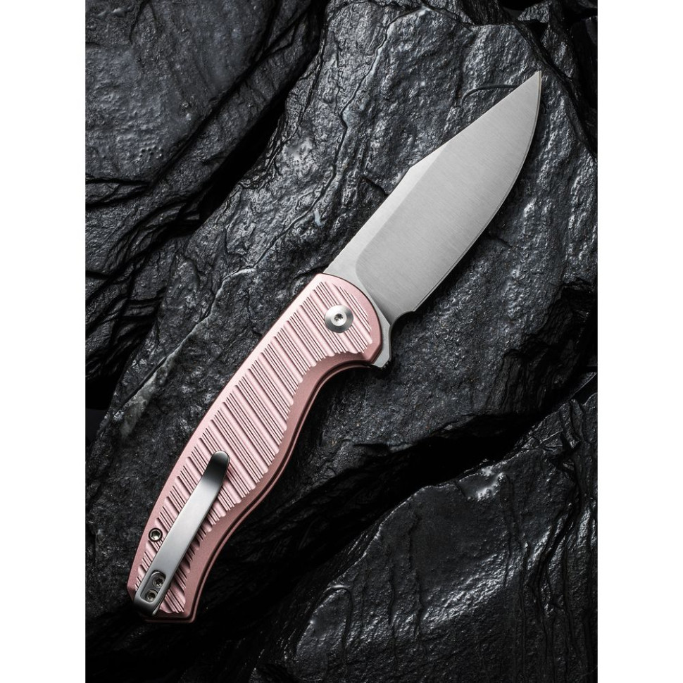 Нож складной туристический Civivi Stormhowl, (8.4 см) Nitro-V / Aluminum розовый