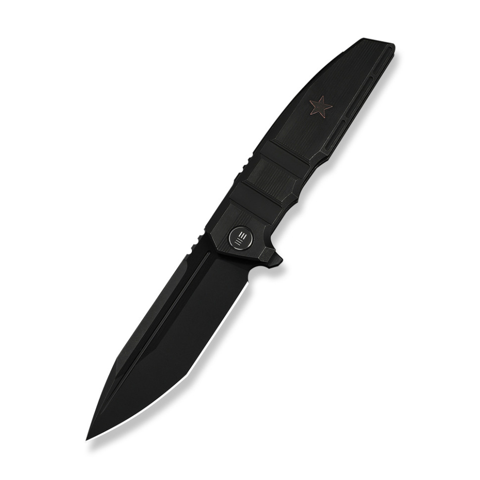 Ніж складаний туристичний Weknife Breach Bohler M390 / Titanium чорний