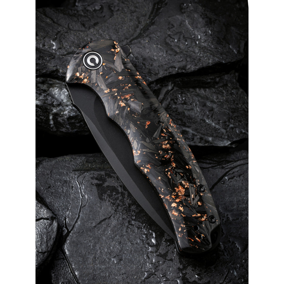 Нож складной туристический Civivi Praxis, (9.5 см) 9Cr18MoV / Carbon Fiber & Resin
