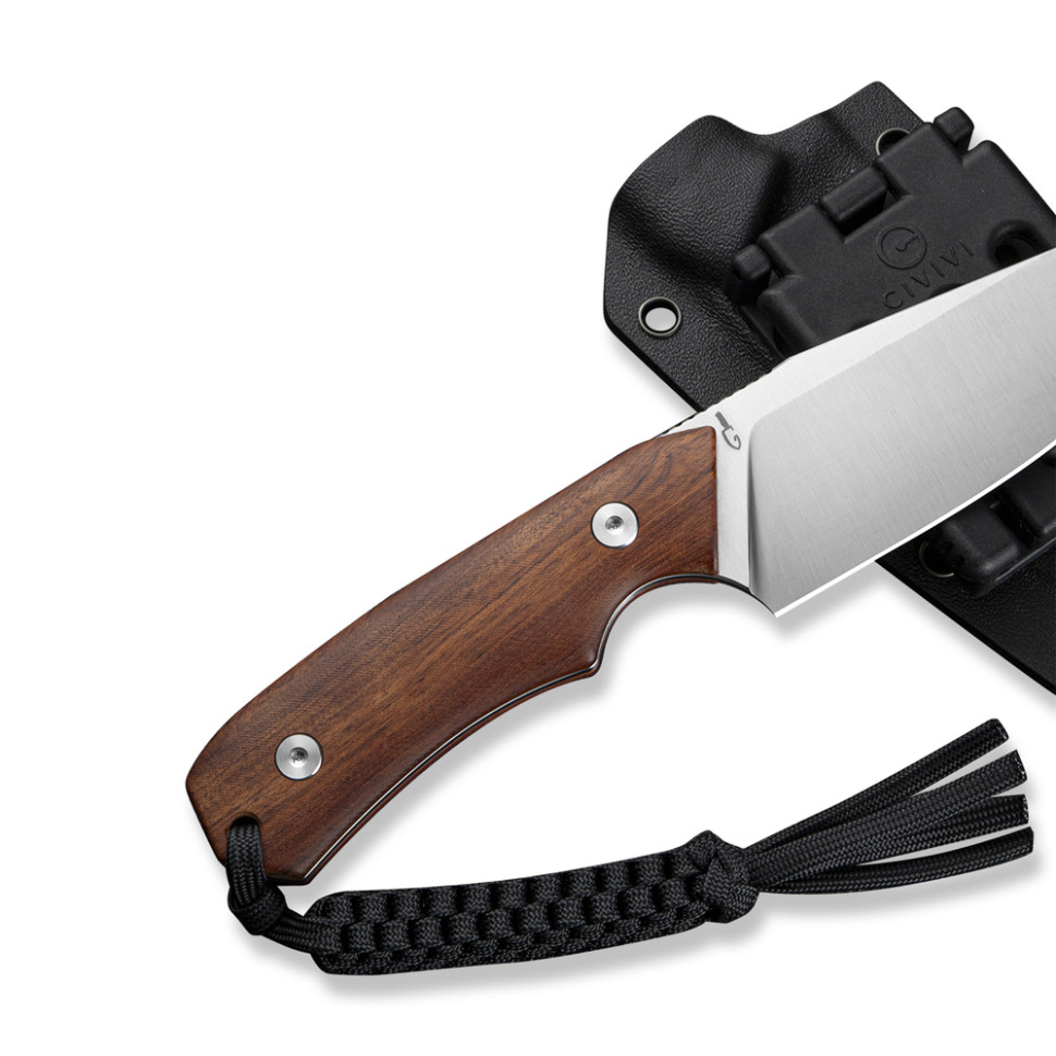 Нож тактический с фиксированным клинком Civivi Gander, (9.2 см) 14C28N / Guibourtia Wood