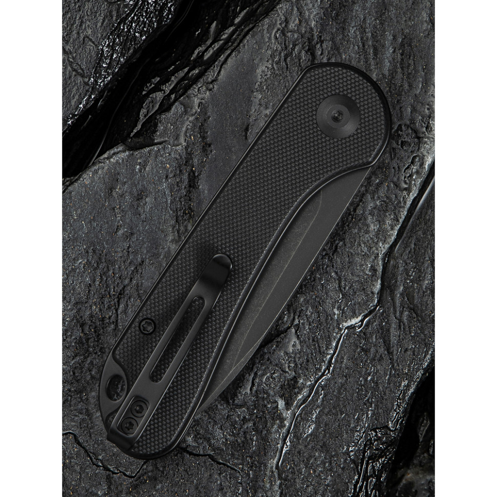 Нож складной карманный Civivi Elementum Slip Joint, (7.5 см) 14C28N / G10 черный