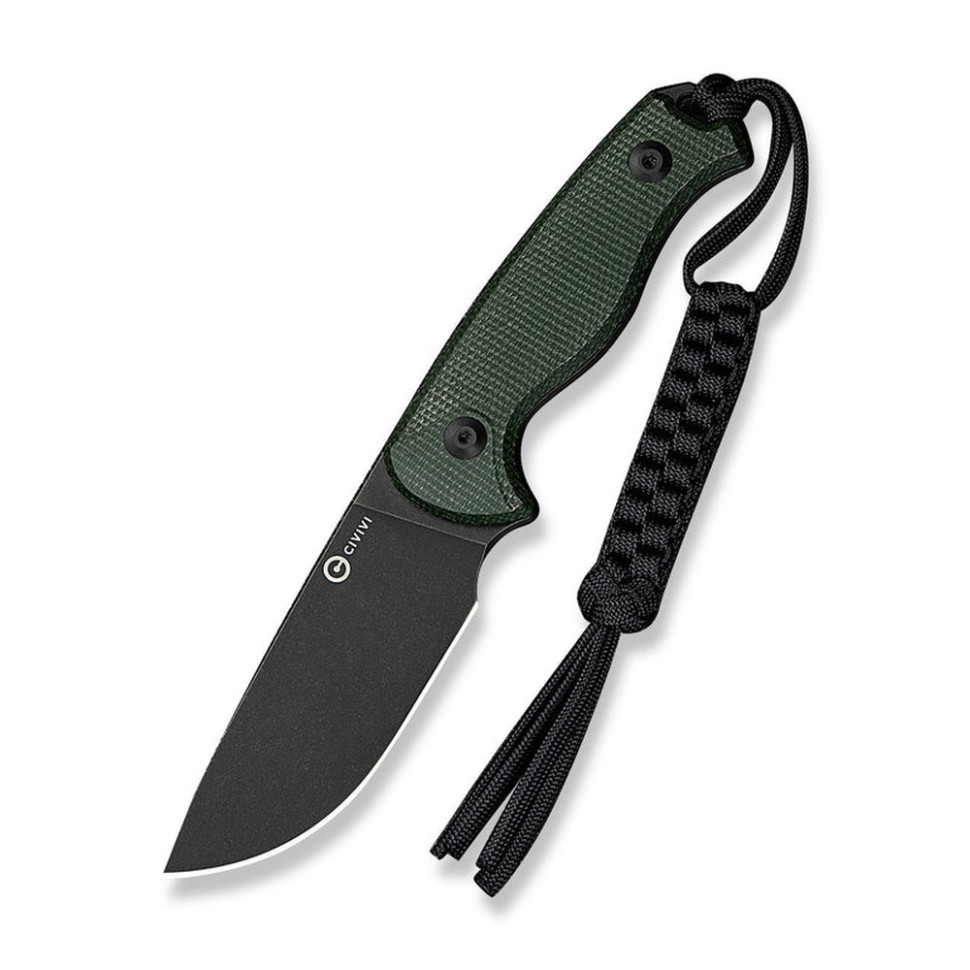 Ніж фіксований тактичний Civivi Timberbark, (8.1 см) 14C28N / Micarta темно-зелений, фото 2