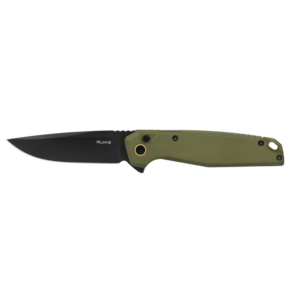 Нож складной туристический Ruike P873-G, (8.8 см)14C28N / G10 зеленый