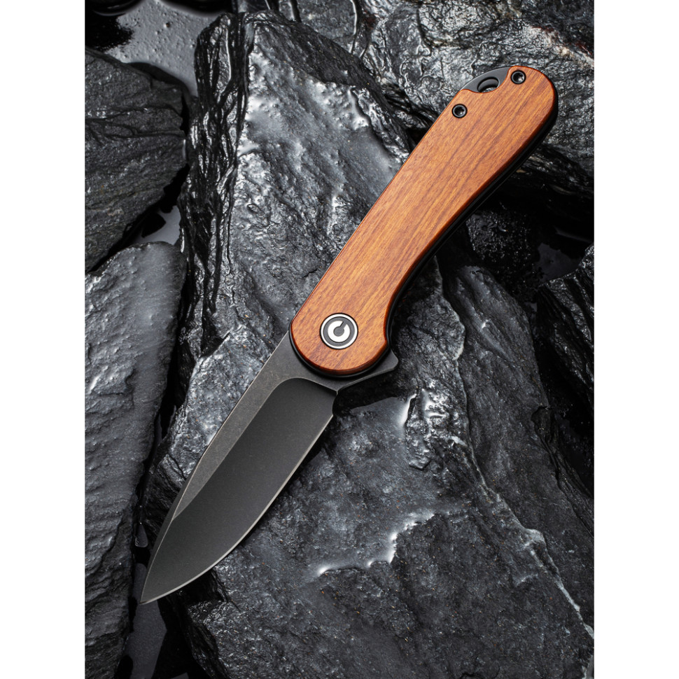 Нож складной карманный Civivi Elementum, (7.5 см) D2 / Guibourtia Wood