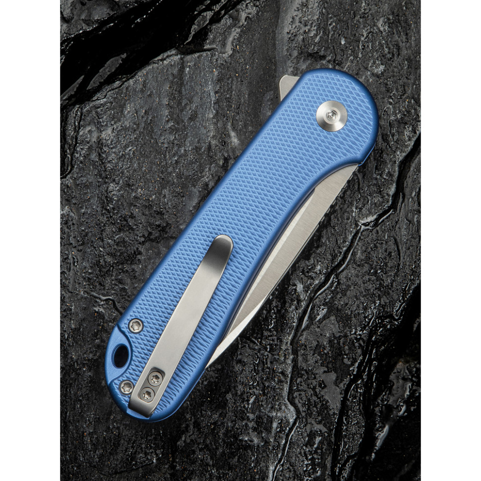Ніж складаний кишеньковий Civivi Elementum II, (7.5 см) Nitro-V / Aluminum синій, фото 14