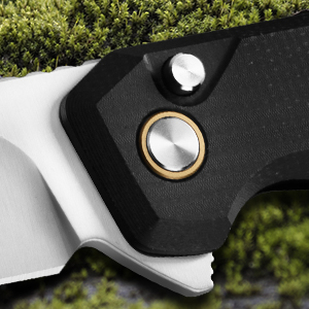 Нож складной туристический Ruike P873-MB, (8.8 см)14C28N / G10 черный