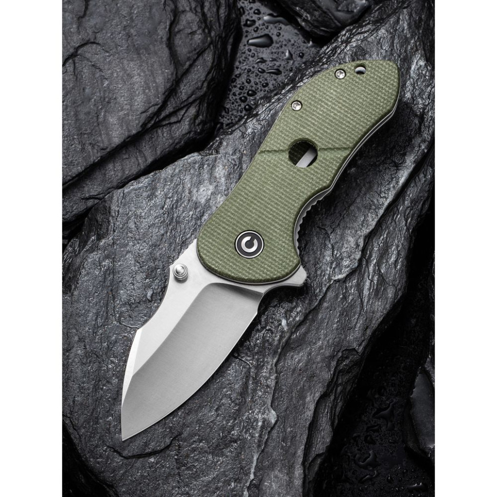 Нож складной карманный Civivi Gordo, (6.4 см) D2 / Micarta оливковый
