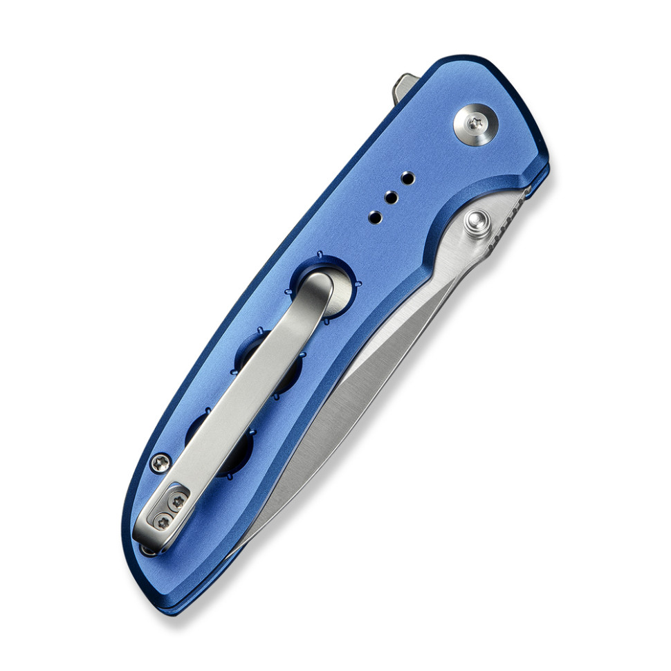 Ніж складаний туристичний Civivi Hyperpulse, (8.9 см) 14C28N / Aluminum синій