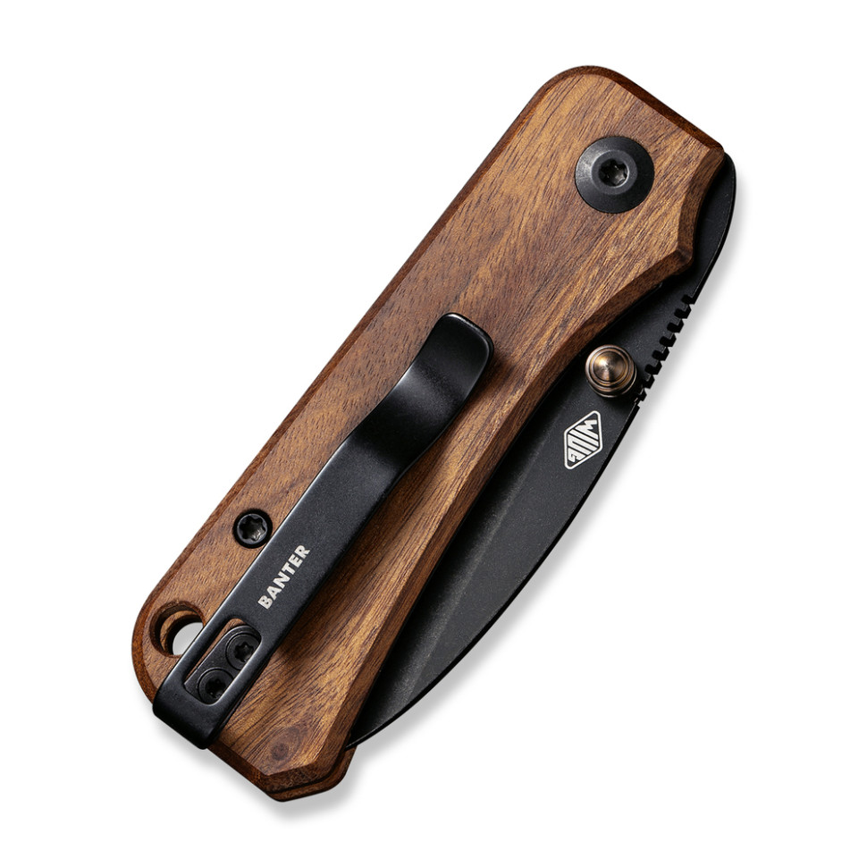 Ніж складаний кишеньковий Civivi Baby Banter, (5.9 см) Nitro-V / Guibourtia Wood