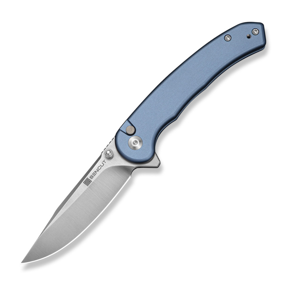 Ніж складаний туристичний Sencut Ingot D2 / Aluminum синій