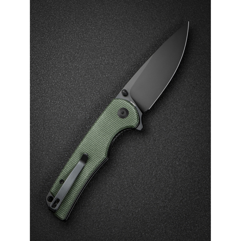 Нож складной туристический Sencut Praktisk, (9.1 см) 9Cr18MoV / Micarta темно-зеленый