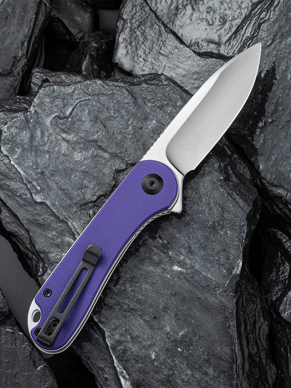 Нож складной карманный Civivi Elementum, (7.5 см) D2 / G10 фиолетовый