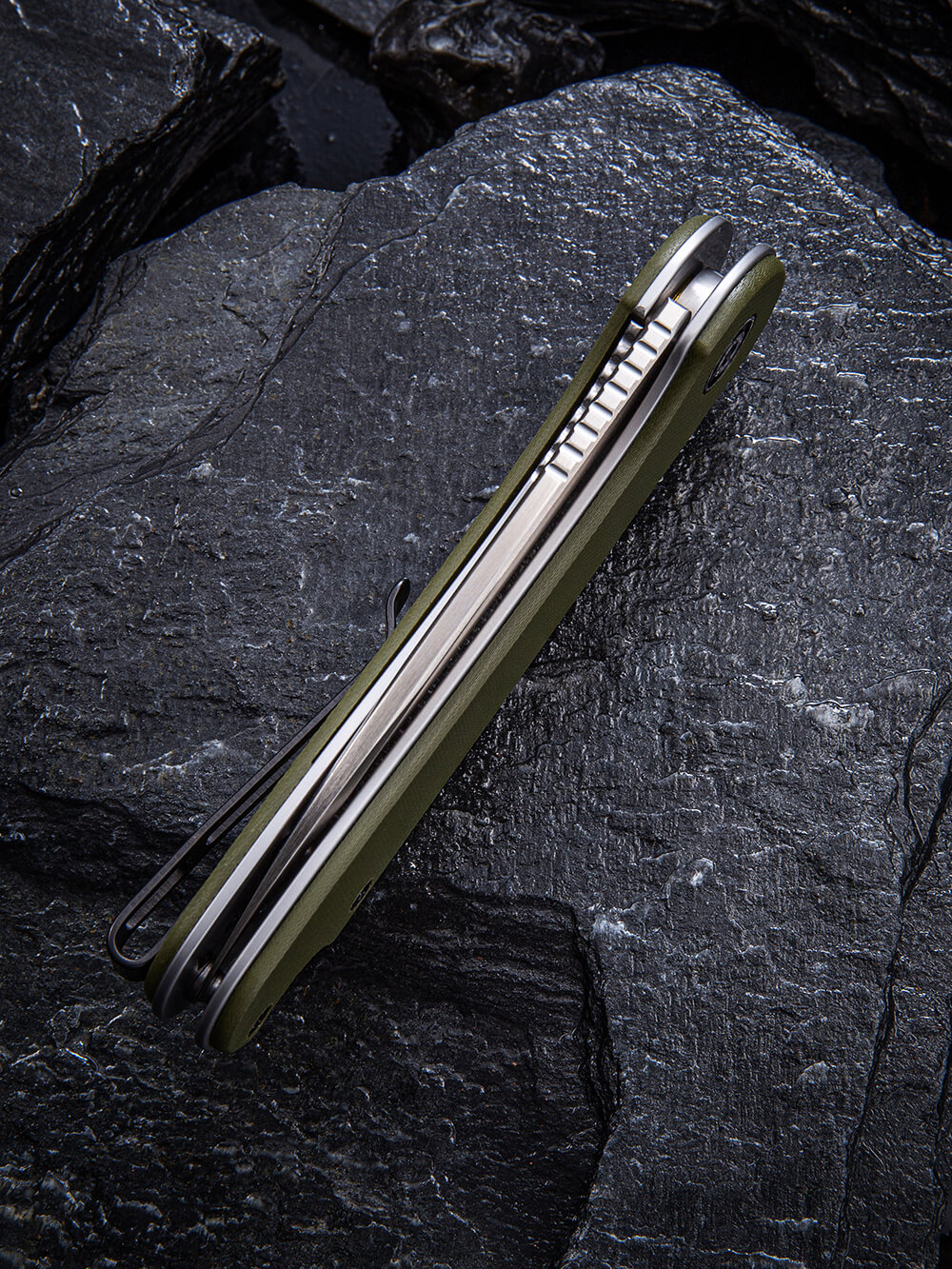 Нож складной карманный Civivi Elementum, (7.5 см) D2 / G10 оливковый