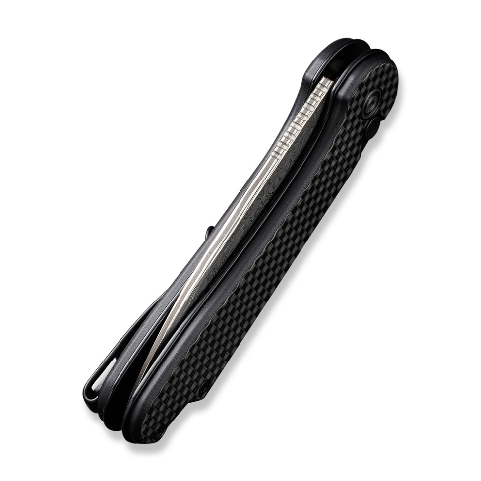 Ніж складаний кишеньковий Civivi Elementum II, (7.5 см) Damascus / Carbon Fiber & G10