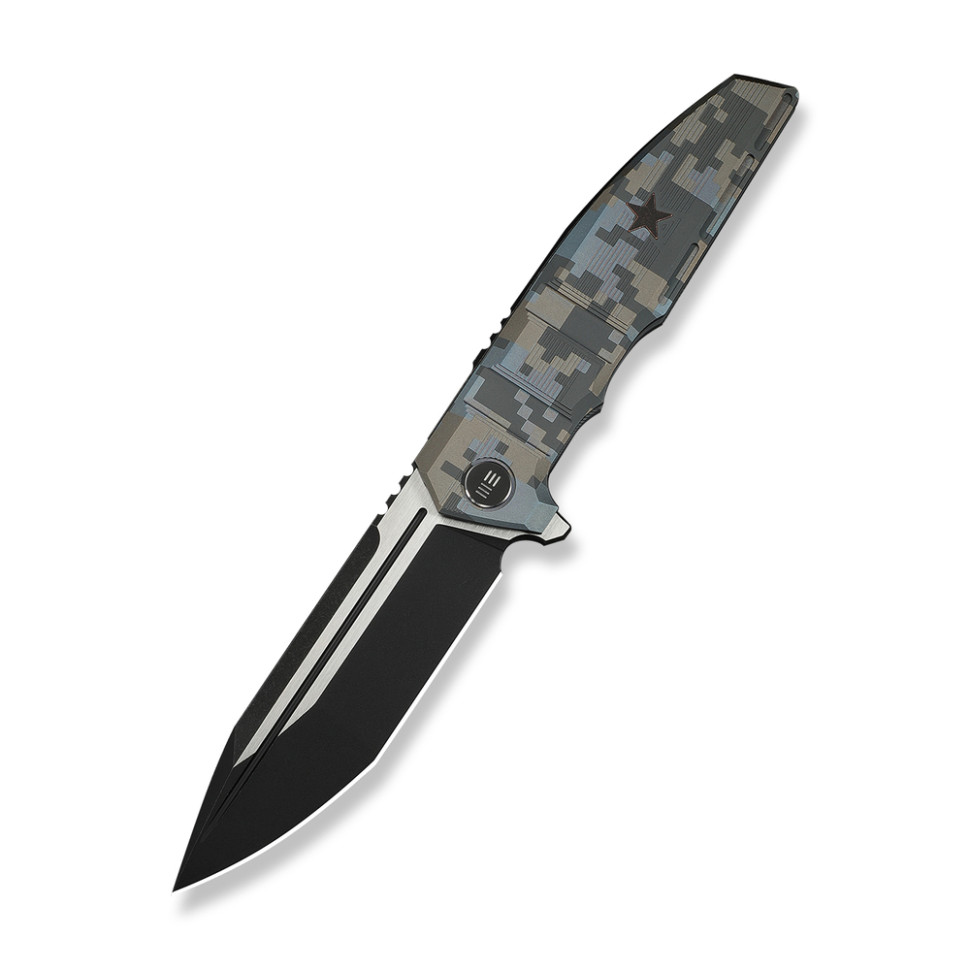 Ніж складаний туристичний Weknife Breach Bohler M390 / Titanium піксель