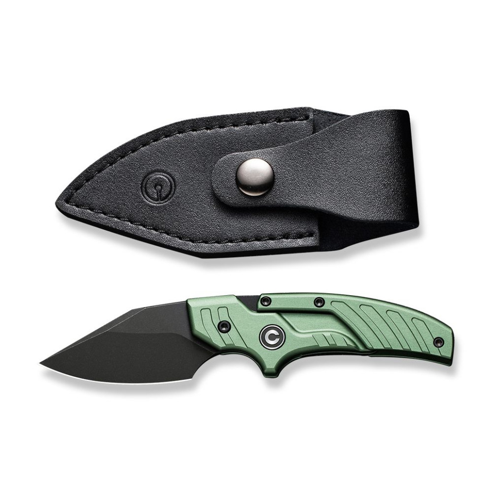 Ніж фіксований кишеньковий Civivi Typhoeus , (5.8 см) 14C28N / Aluminum зелений з чохлом