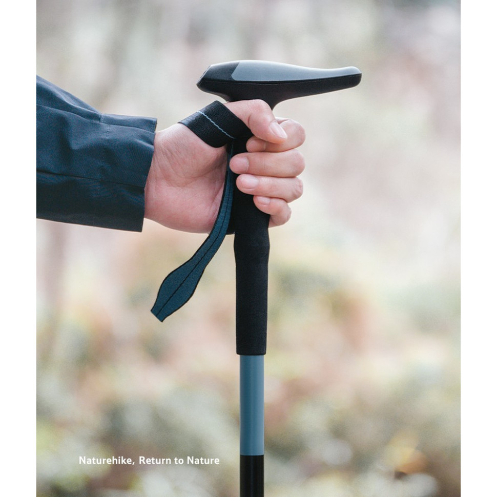 Трекінгова палиця Naturehike CNK2550DS012, 61-125 см, синя