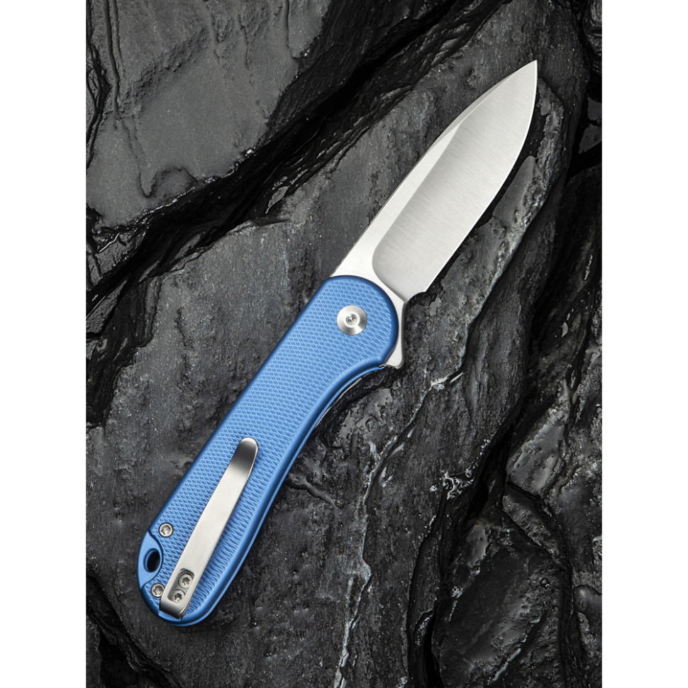 Ніж складаний кишеньковий Civivi Elementum II, (7.5 см) Nitro-V / Aluminum синій, фото 11