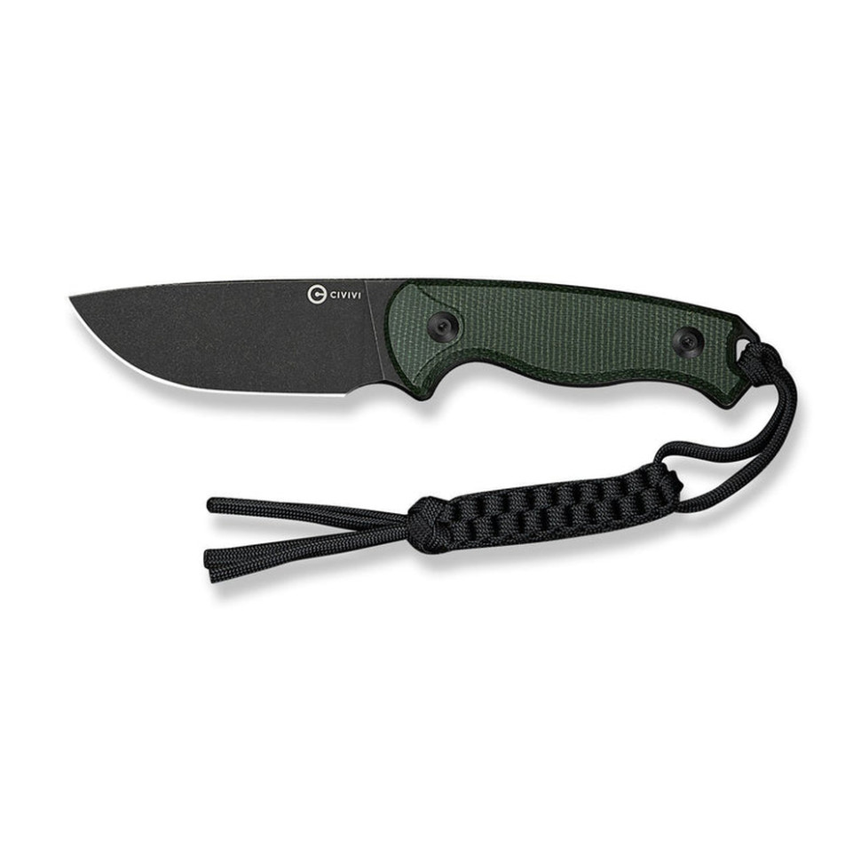 Ніж фіксований тактичний Civivi Timberbark, (8.1 см) 14C28N / Micarta темно-зелений, фото 4