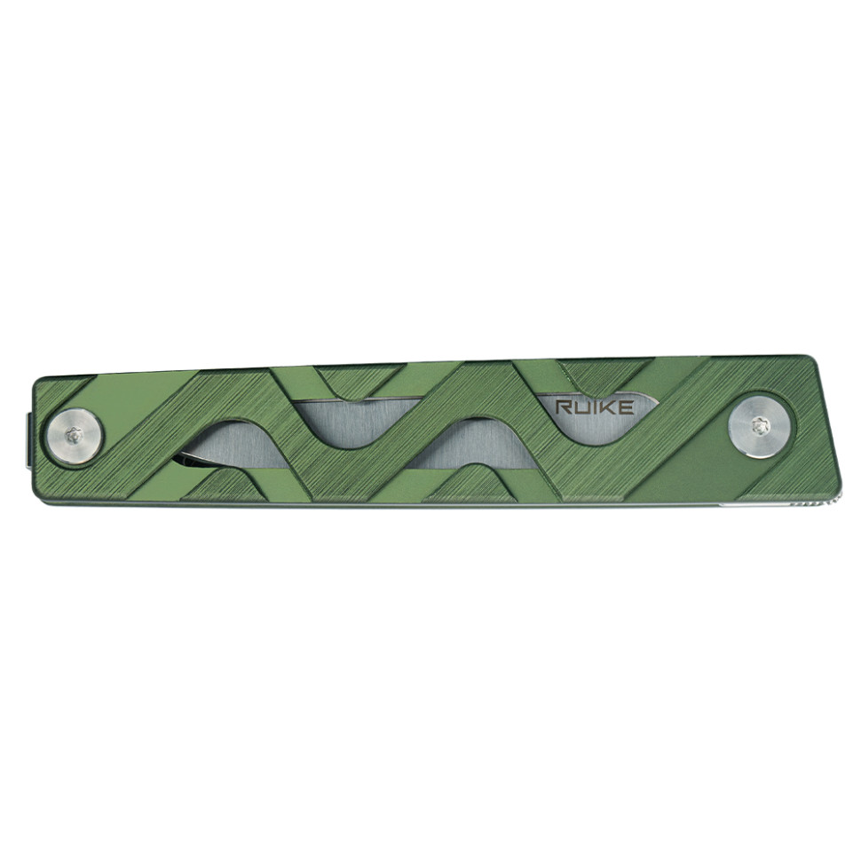 Ніж складаний туристичний Ruike P878-AG, (8.7 см) 14C28N / 6063Aluminum зелений, фото 7