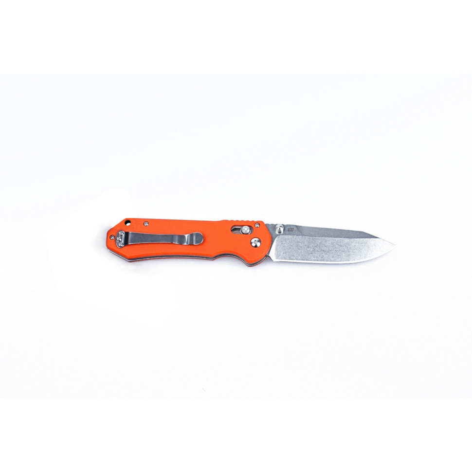 Ніж складаний туристичний Ganzo G7452 (9 см) 440С / G10 помаранчевий