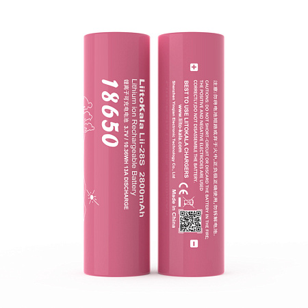 Акумулятор літій-іонний LiitoKala Lii-28S 18650 на 2800мАг 13A